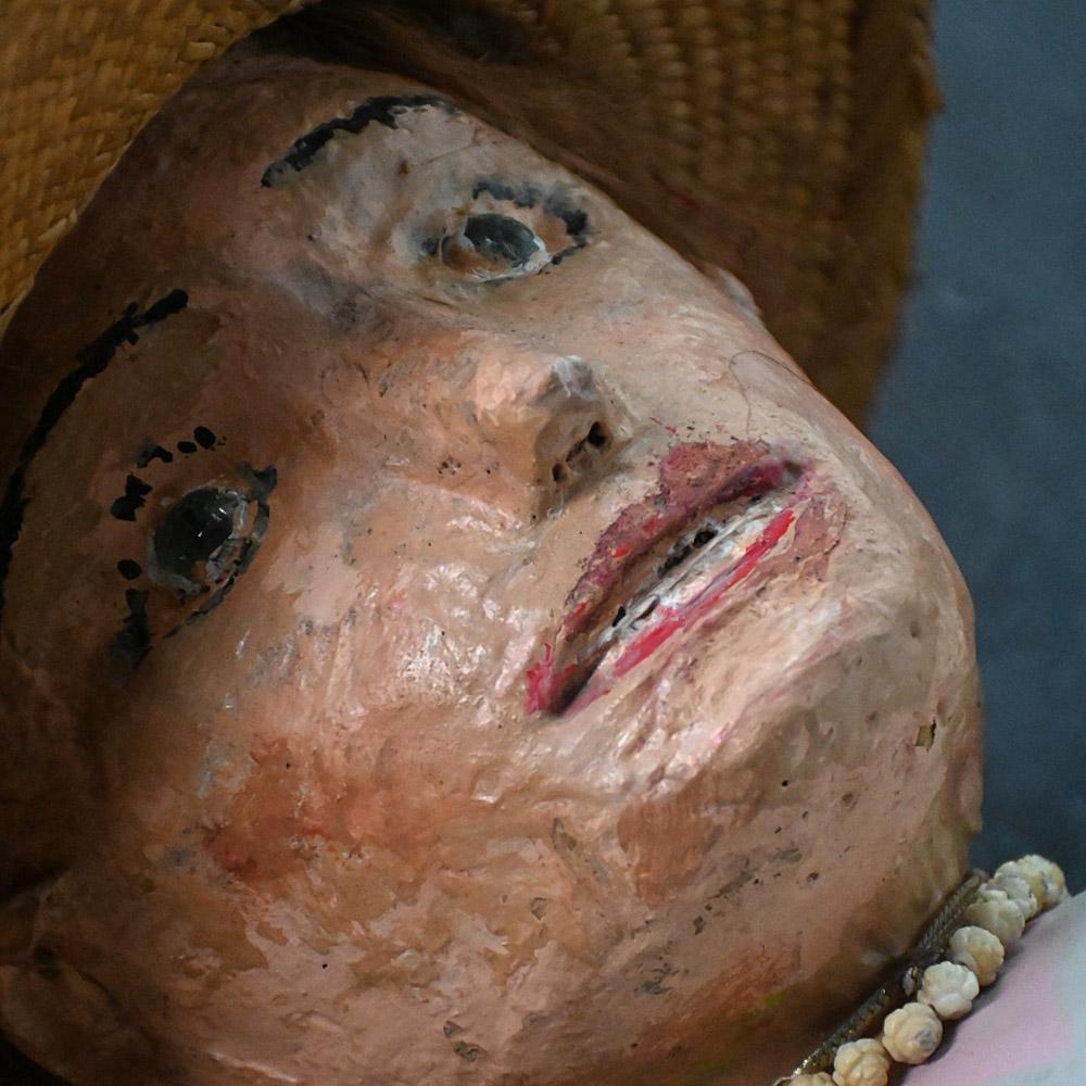 Mitte des 20. Jahrhunderts folkart geschnitzt Holz Außenseiter Kunstfiguren im Angebot 9