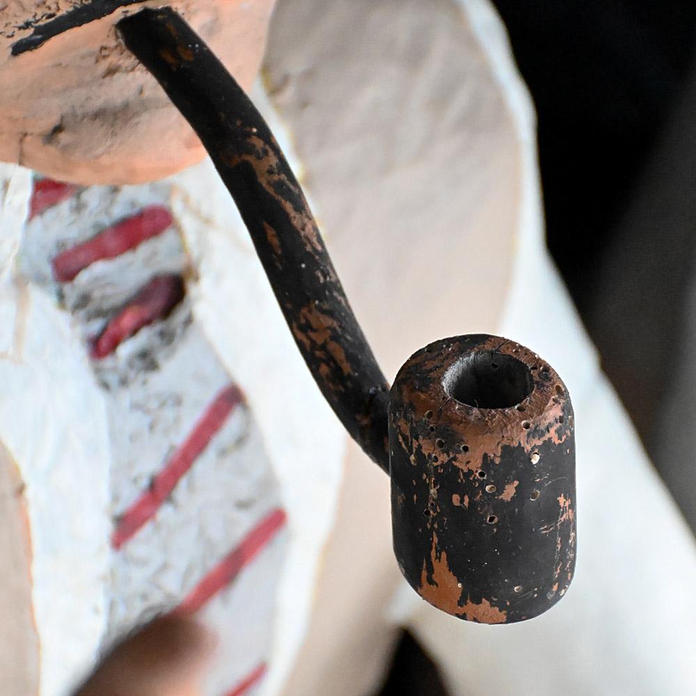 Mitte des 20. Jahrhunderts folkart geschnitzt Holz Außenseiter Kunstfiguren (Volkskunst) im Angebot