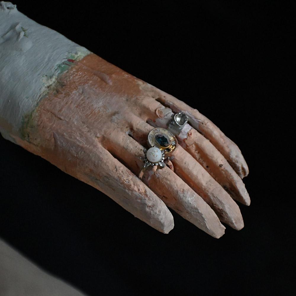 Mitte des 20. Jahrhunderts folkart geschnitzt Holz Außenseiter Kunstfiguren im Angebot 2