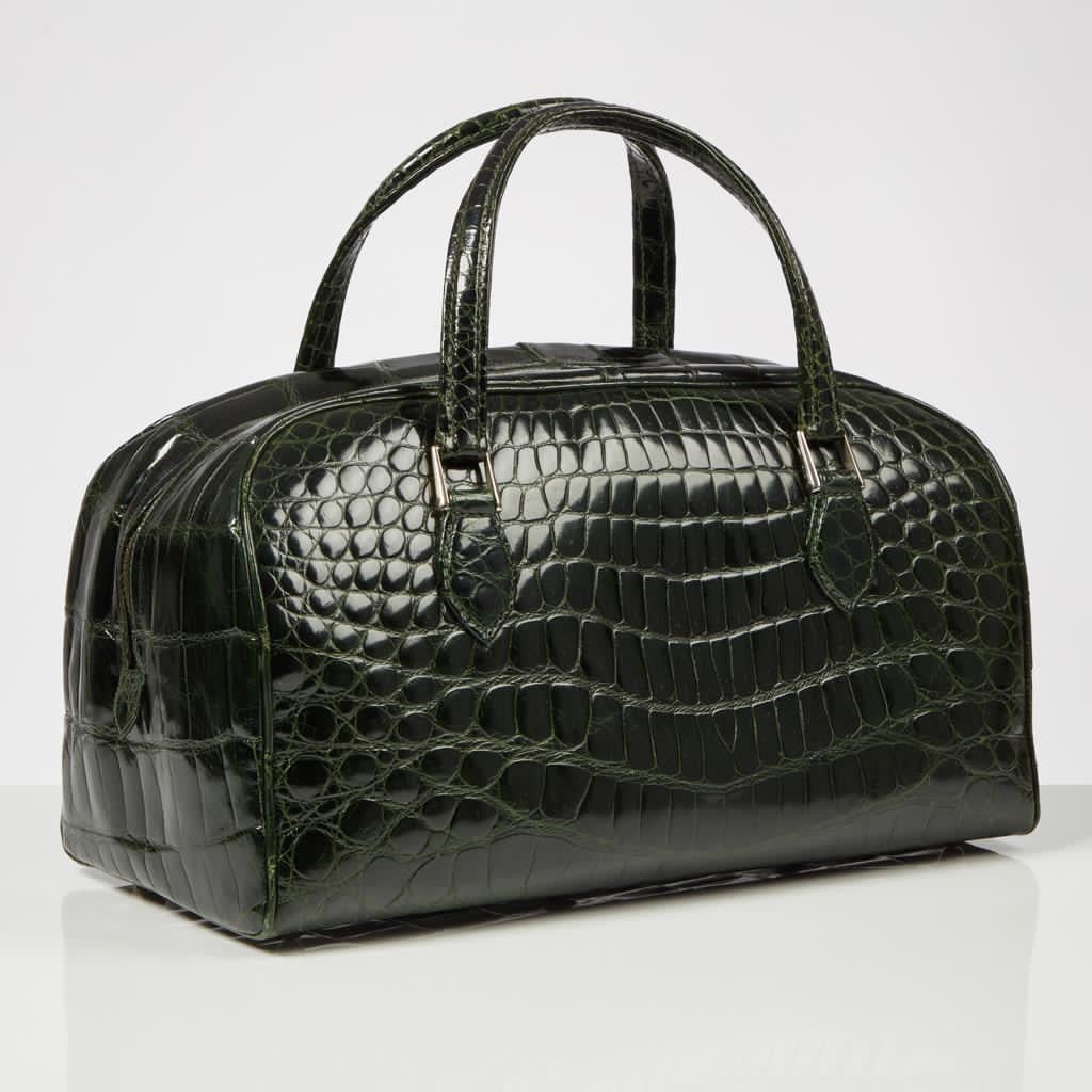 forest green luggage