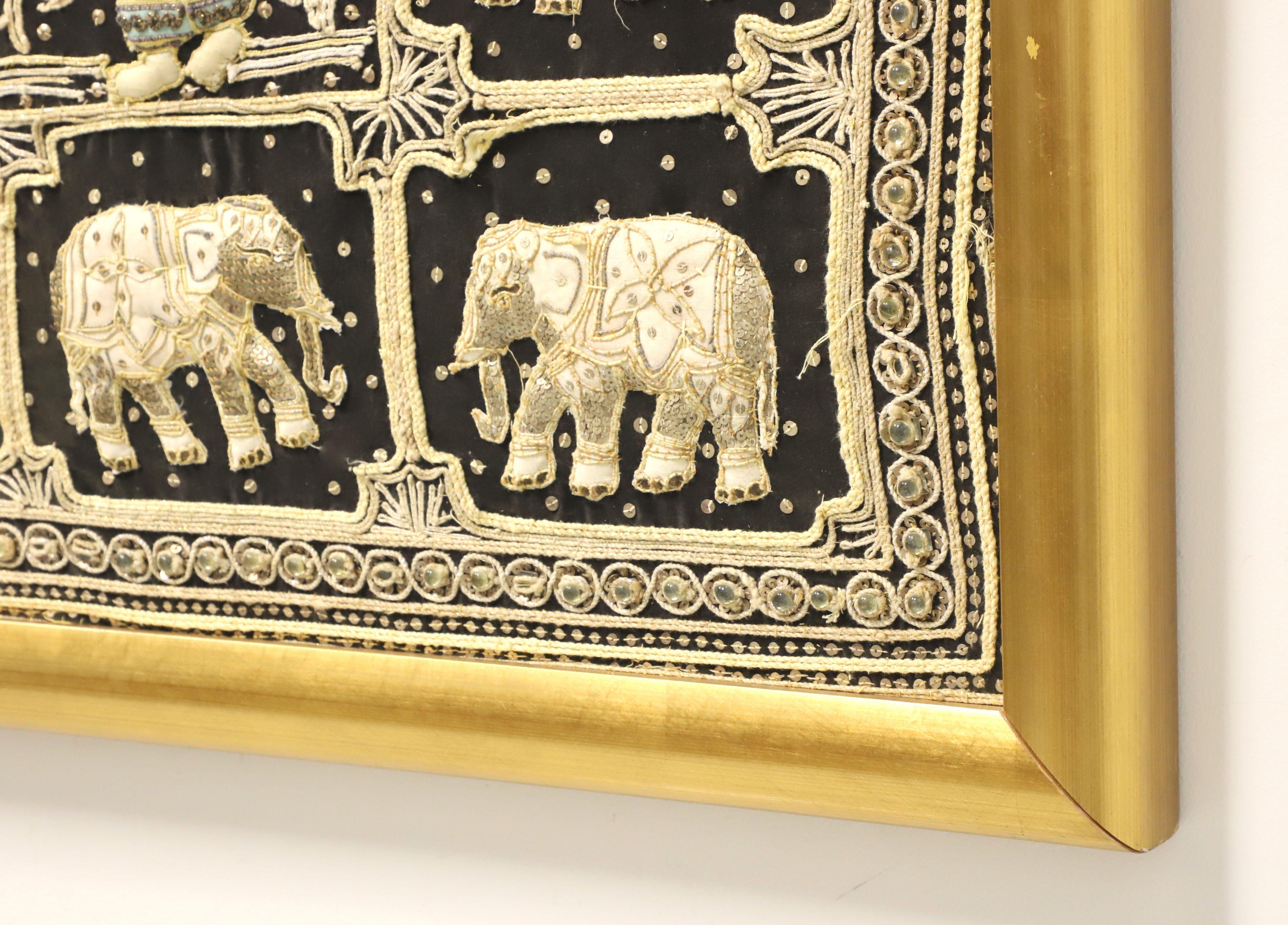 Mid 20th Century Framed Burmese Kalaga Tapestry 8