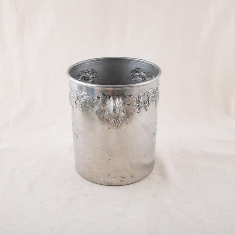 Seau à Champagne Moët & Chandon En Aluminium - Argenté Vintage