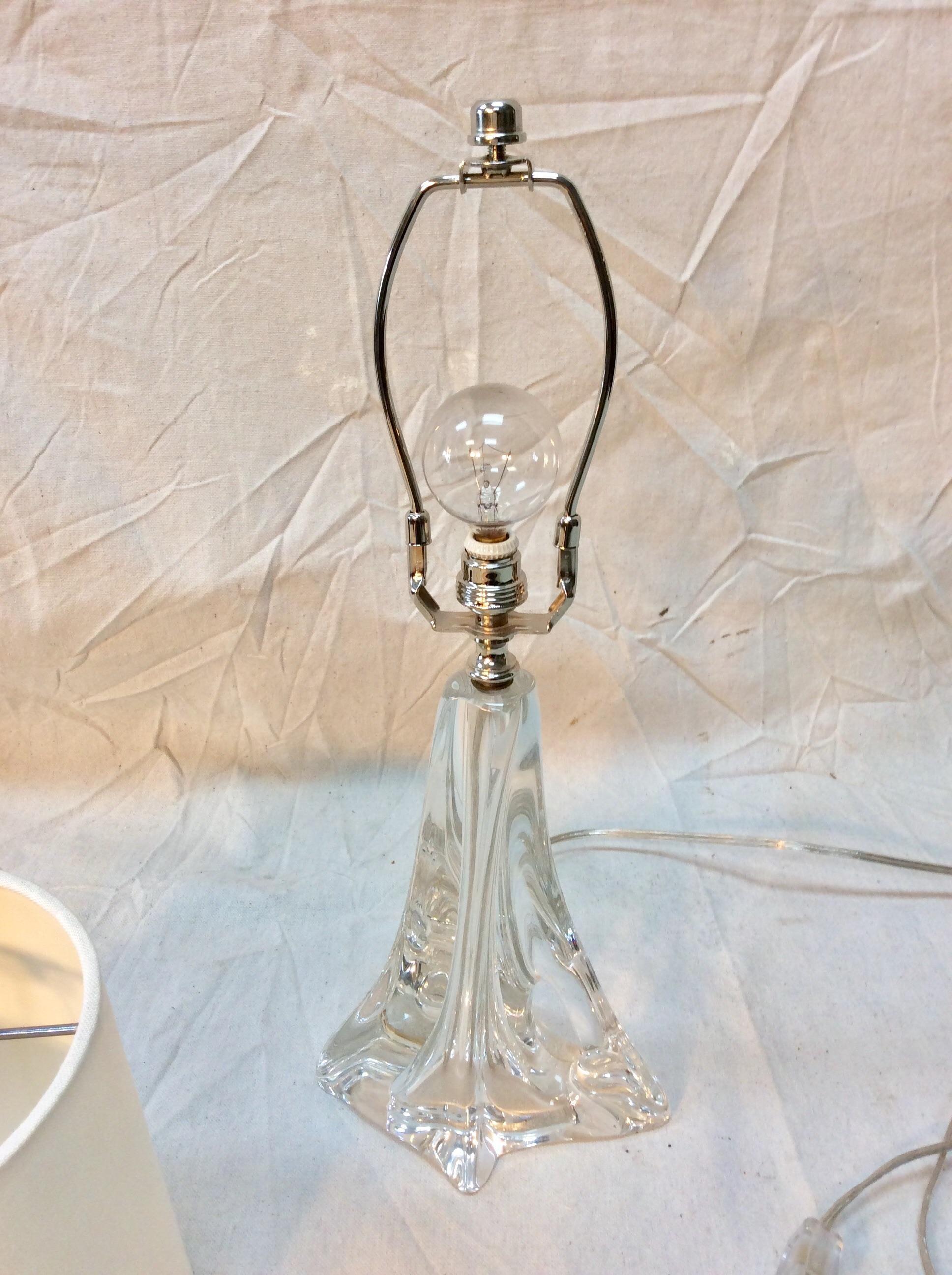 Mid-20th Century French Art Glass Table Lamp For Sale 3