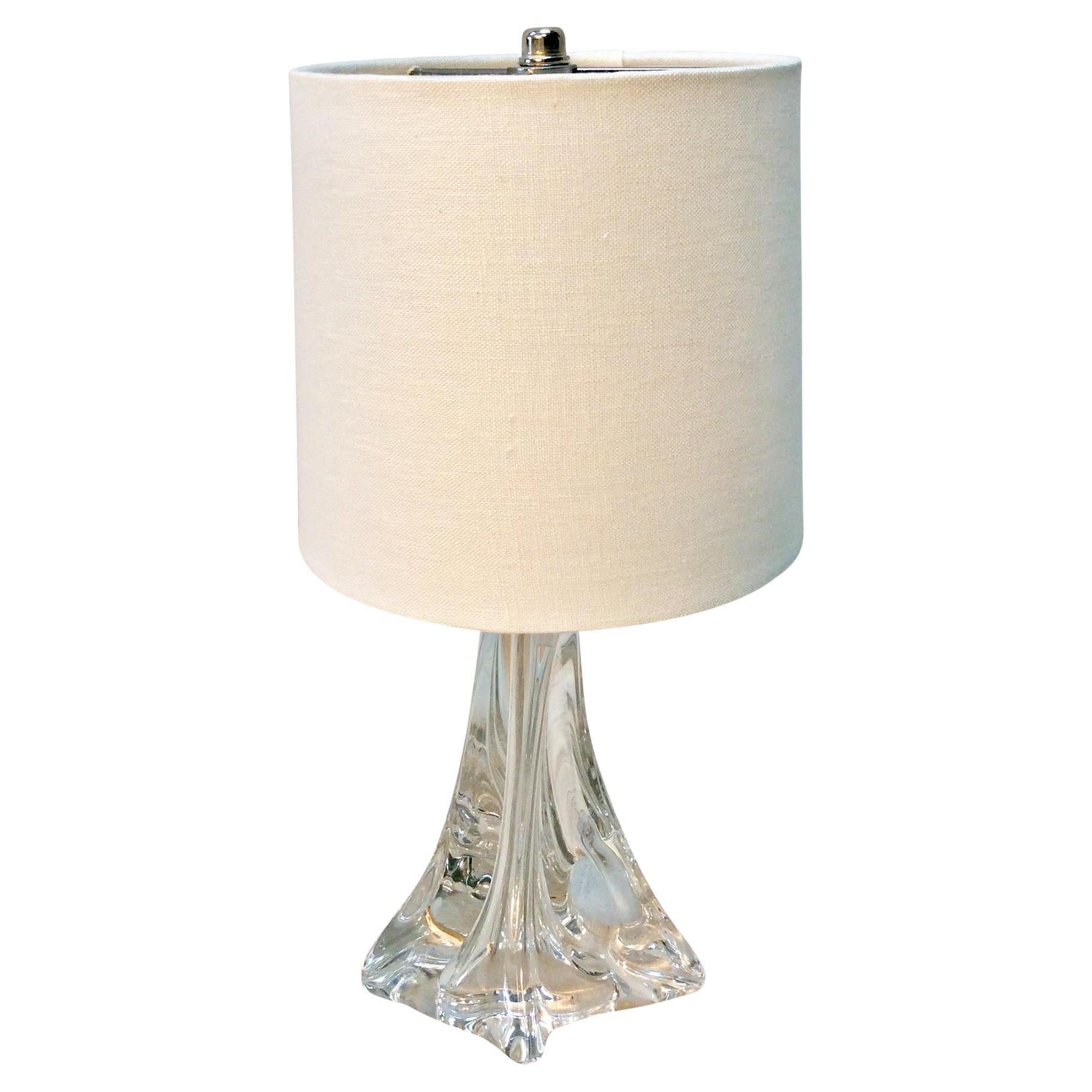 Mid-20th Century French Art Glass Table Lamp For Sale