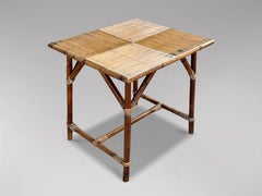 Mid 20th Century French Bamboo Table by Audoux Minet