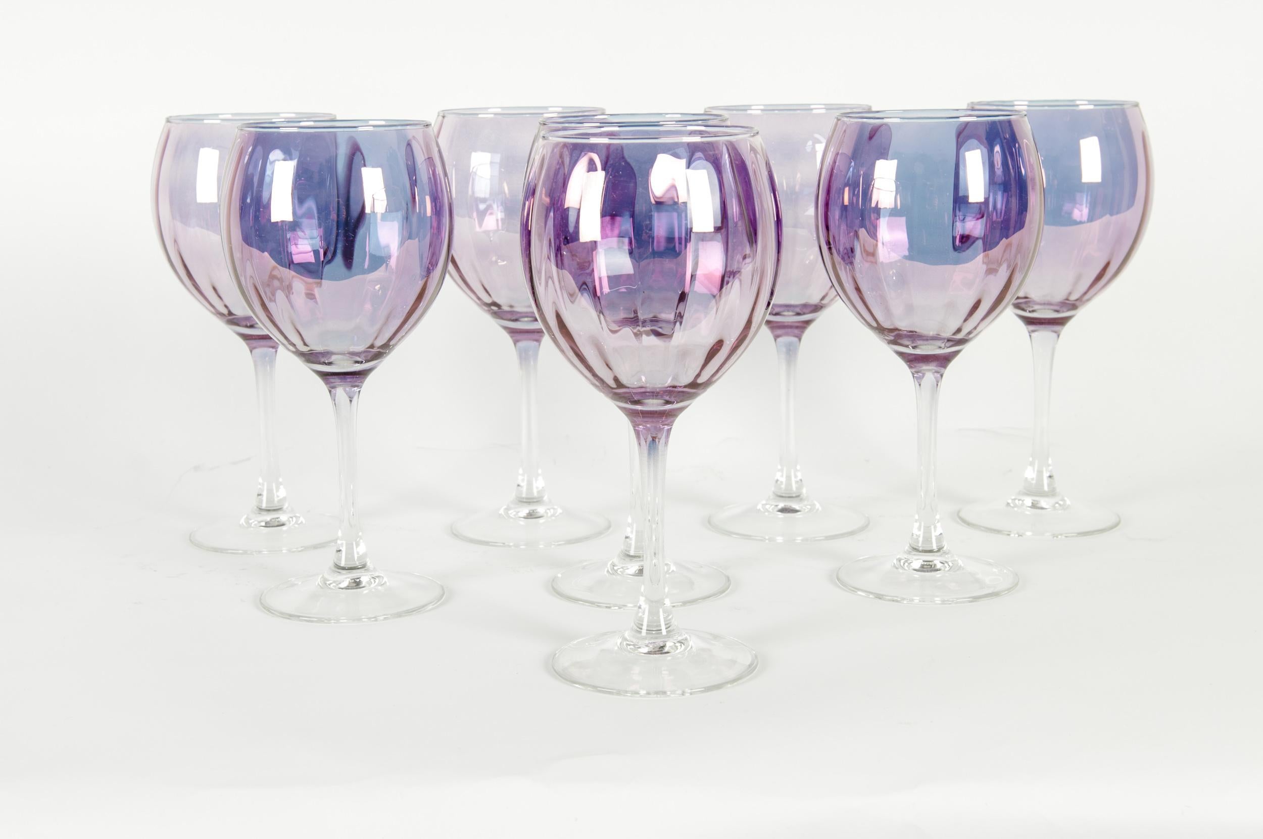 Mid-20th Century French Barware / Wine / Water Service / Eight People 2