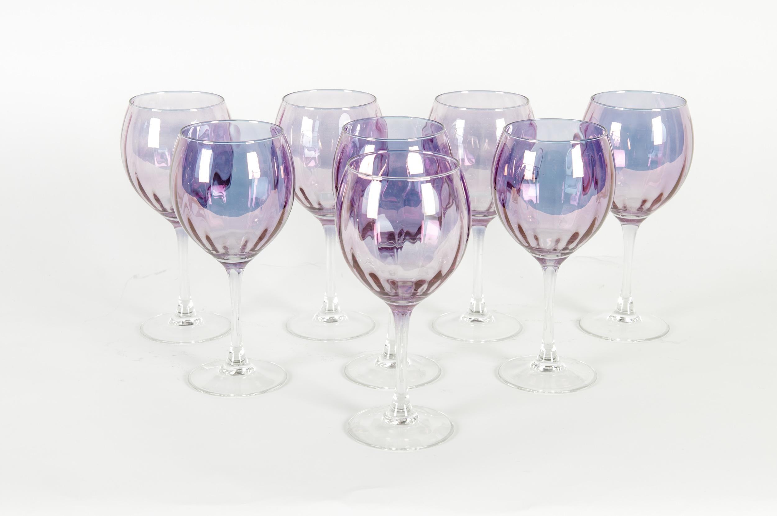 Mid-20th Century French Barware / Wine / Water Service / Eight People 3