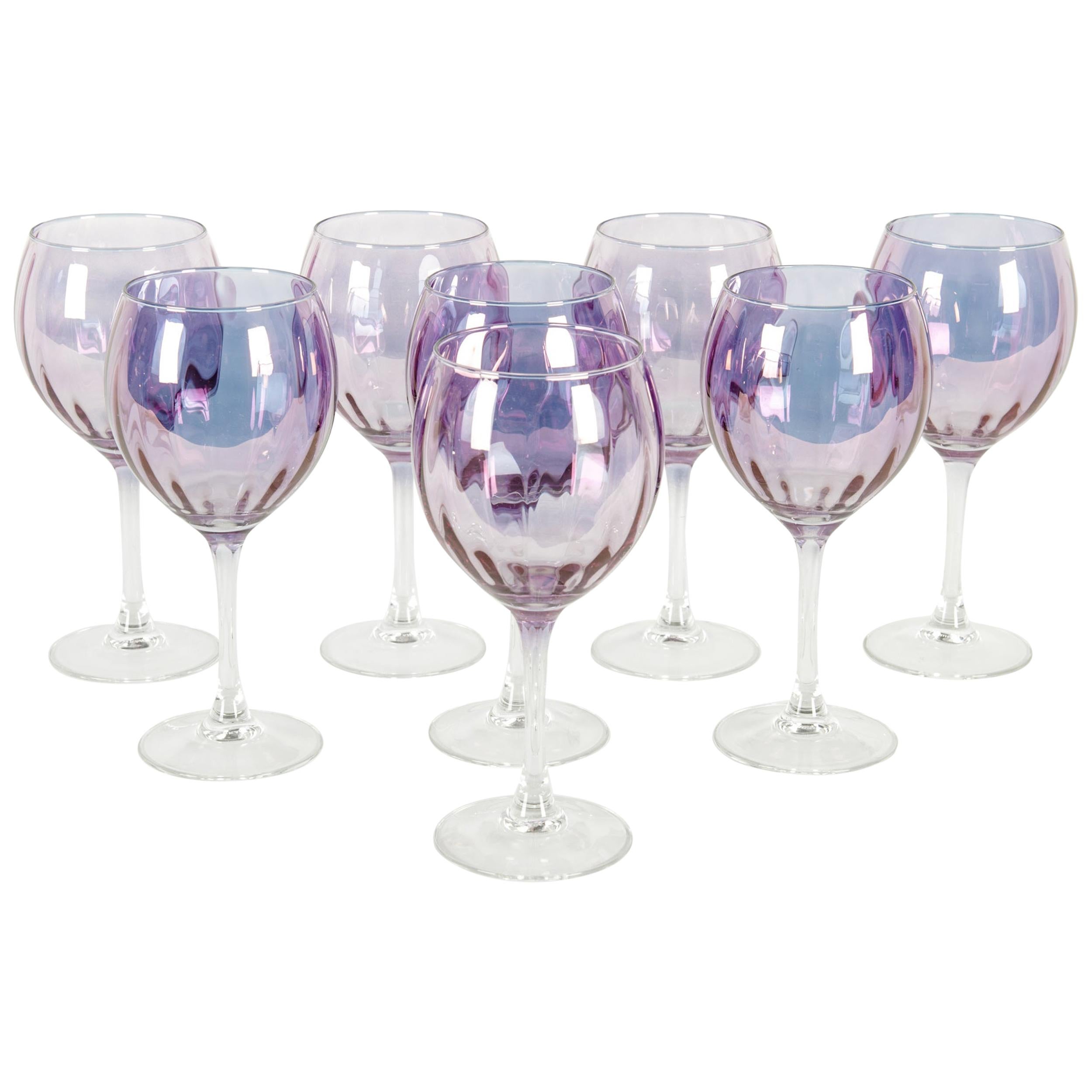 Mid-20th Century French Barware / Wine / Water Service / Eight People
