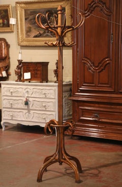 Mid-20th Century French Bentwood Coat Stand or Hat Rack Thonet Style