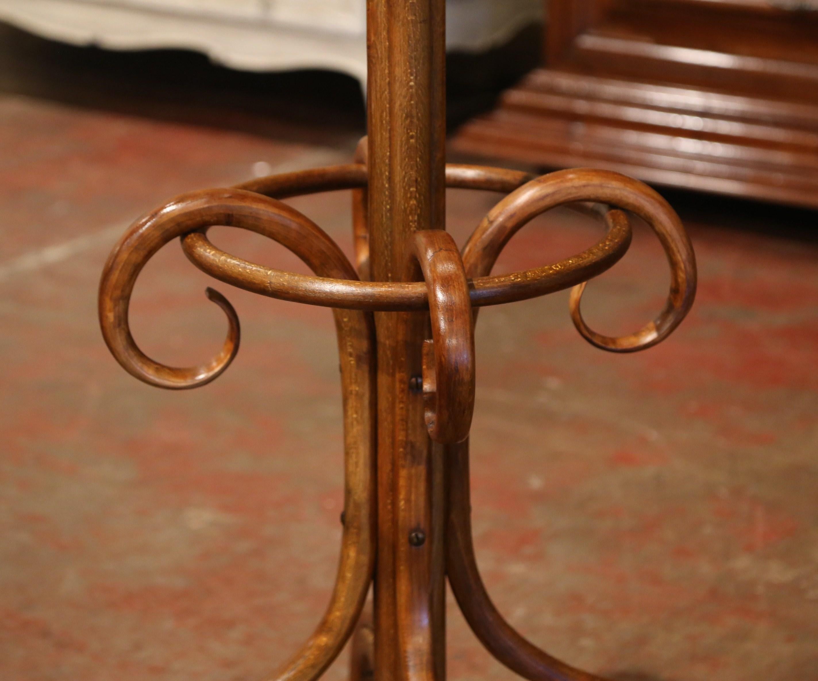 Mid-20th Century French Bentwood Coat Stand or Hat Rack Thonet Style 1