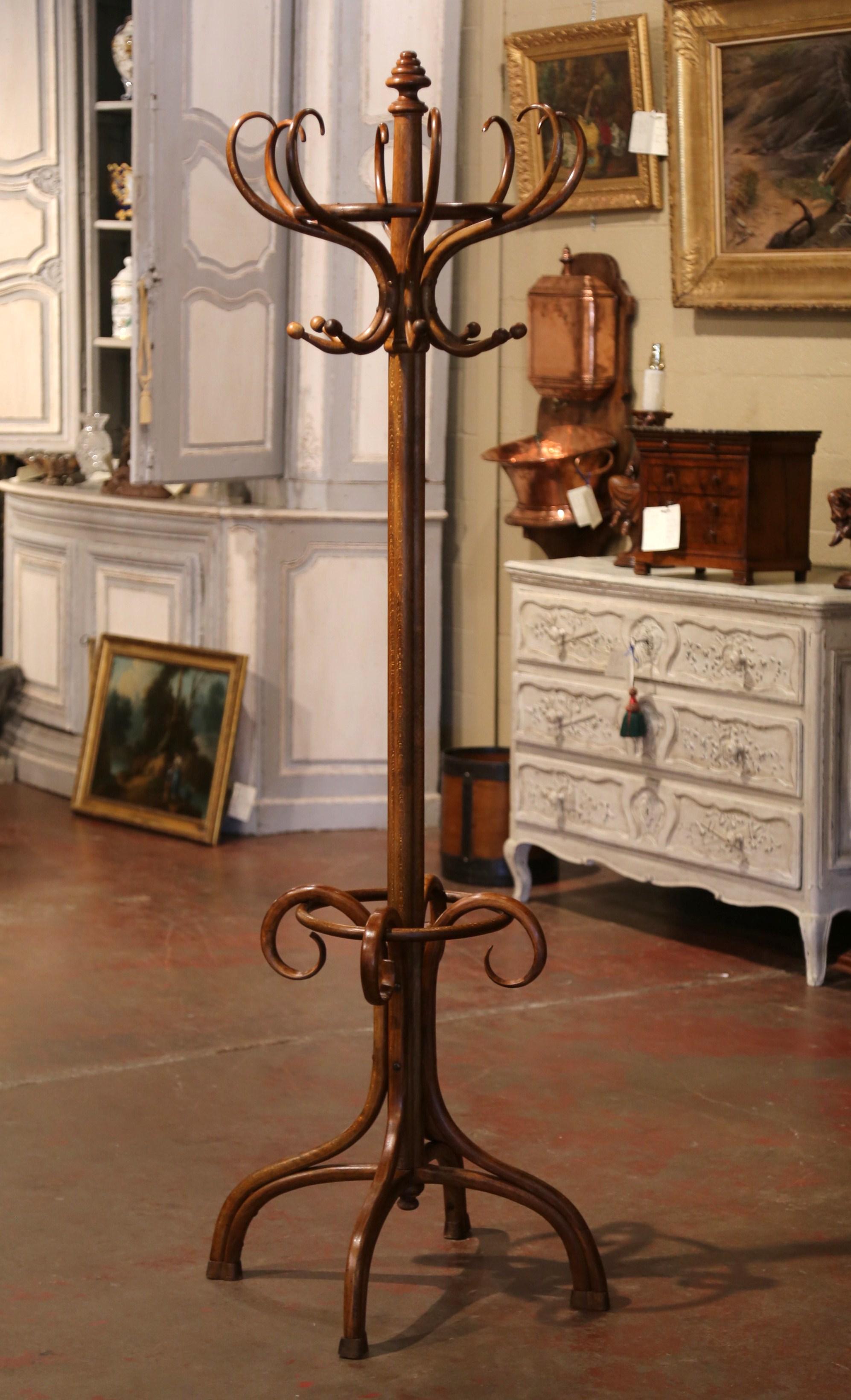 Mid-20th Century French Bentwood Coat Stand or Hat Rack Thonet Style 2