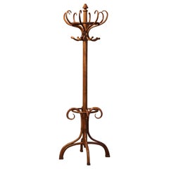 Vintage Mid-20th Century French Bentwood Coat Stand or Hat Rack Thonet Style