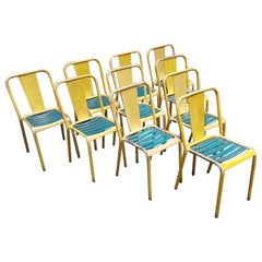 Mid-20th Century French Bistrot Tolix Chairs Model T4, 1940