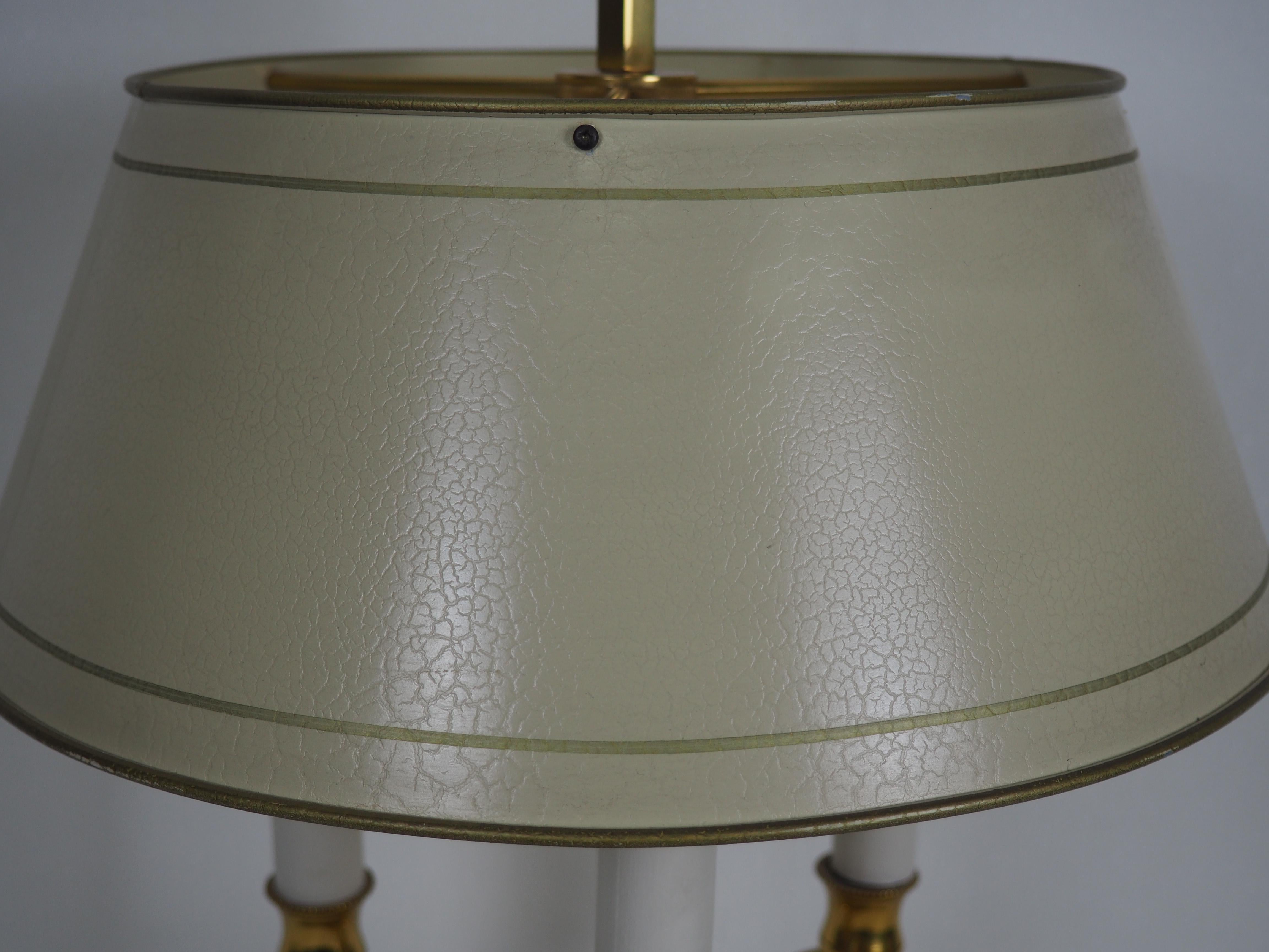 Lampe de table bouillotte française du milieu du 20e siècle, vers les années 1950 2