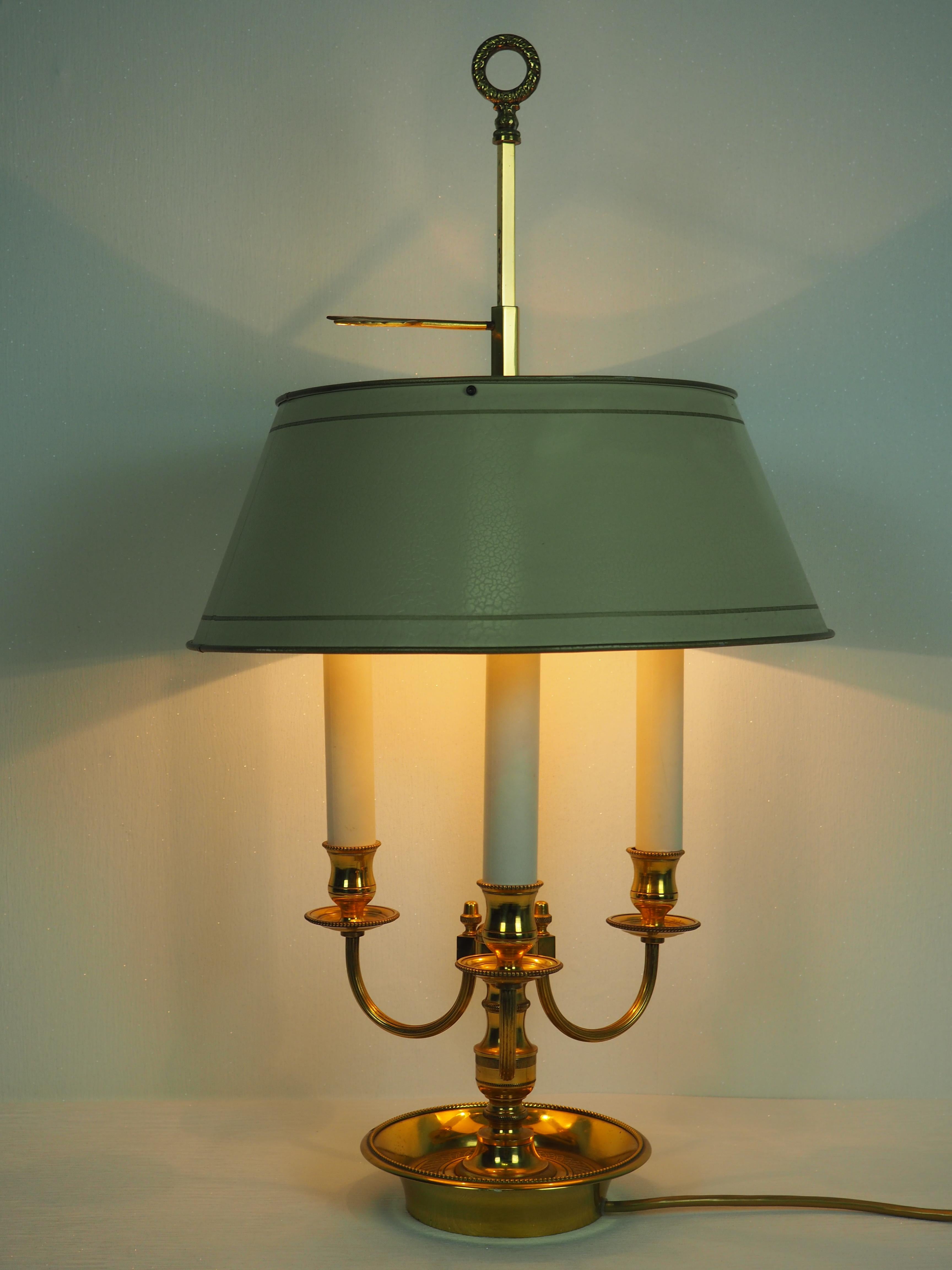 Mid-Century Modern Mid-20th Century French Bouillotte Table Lamp, circa 1950s