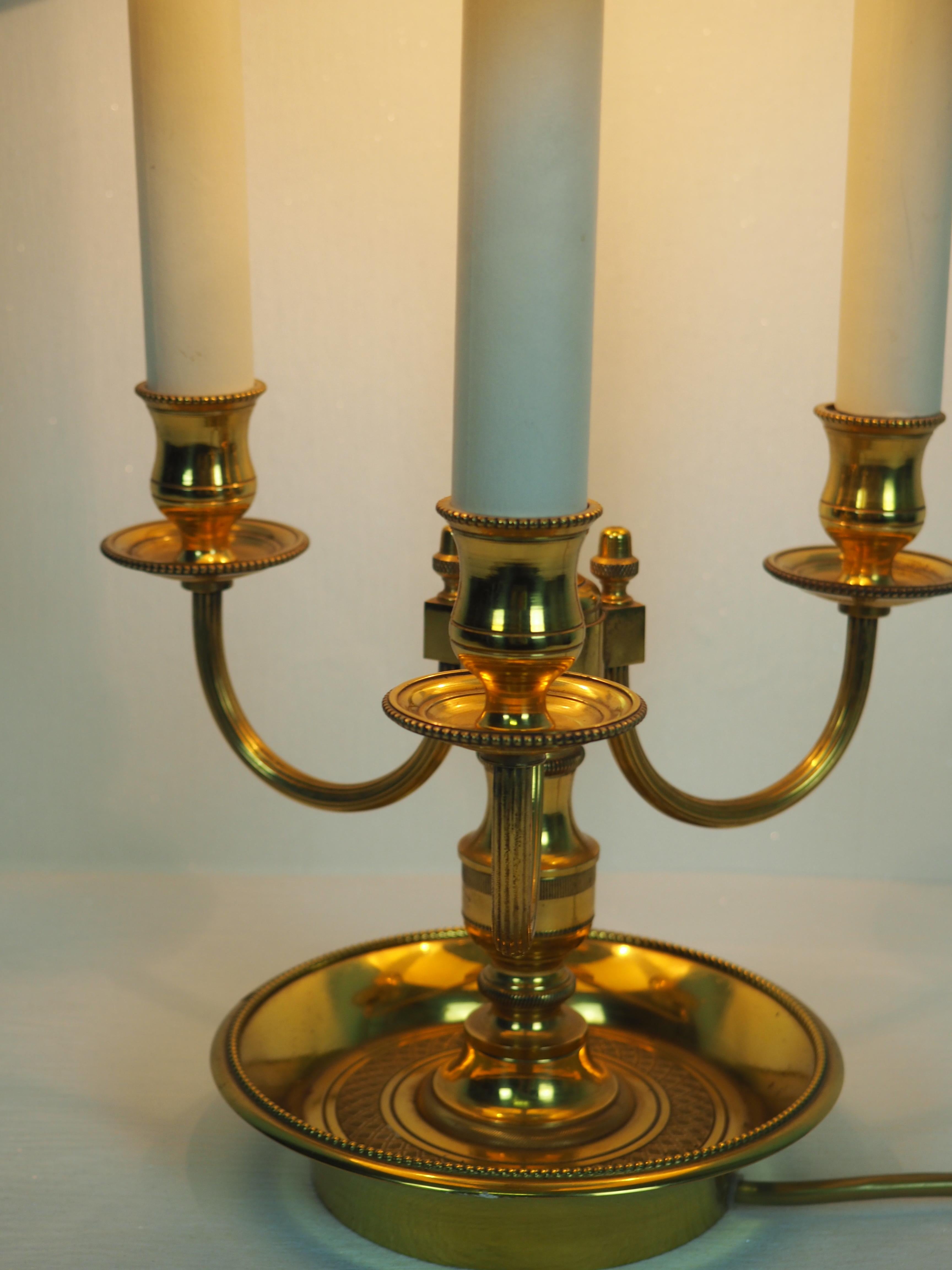 Mid-20th Century French Bouillotte Table Lamp, circa 1950s In Excellent Condition In Wiesbaden, Hessen