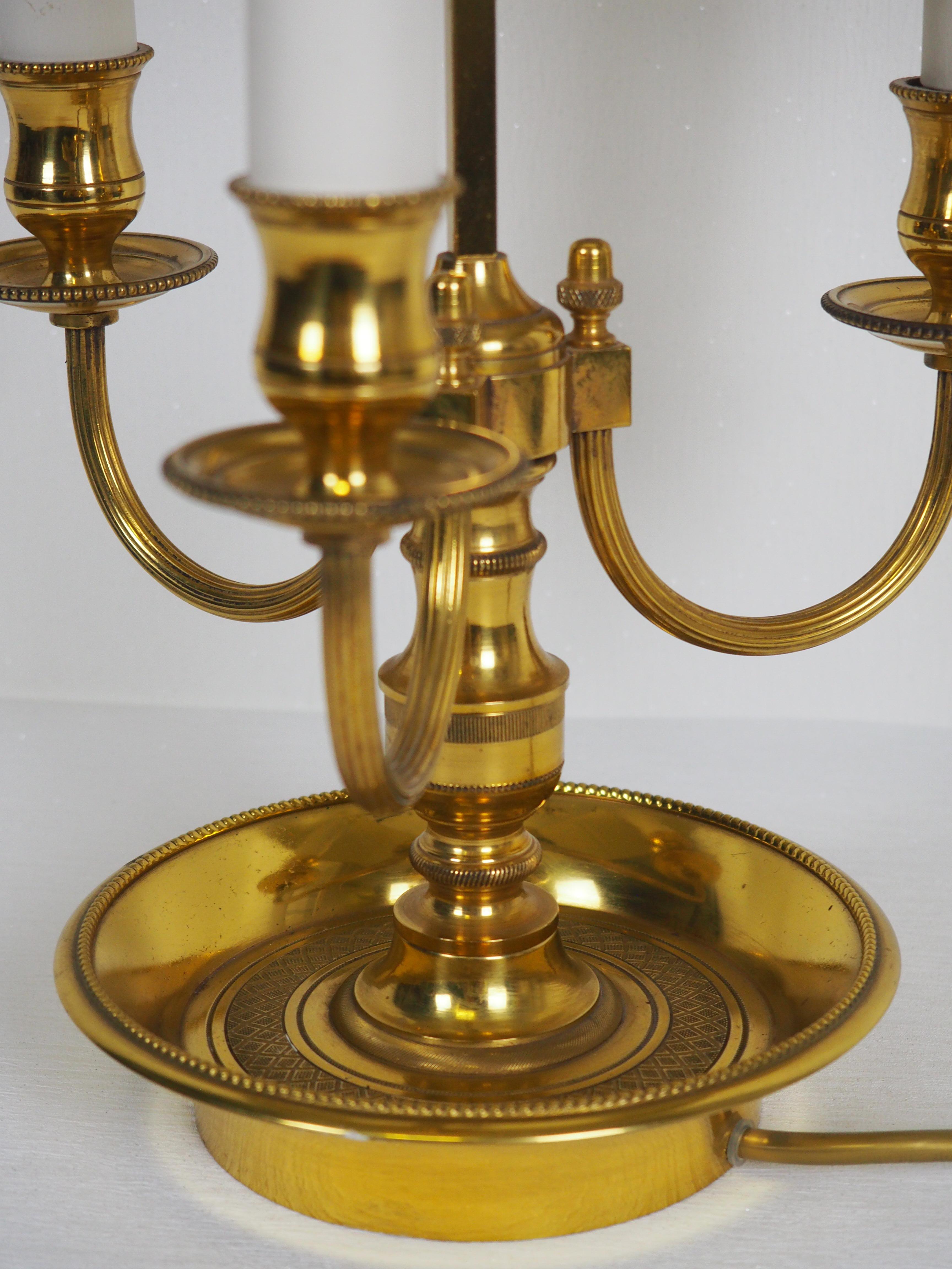 Lampe de table bouillotte française du milieu du 20e siècle, vers les années 1950 Excellent état à Wiesbaden, Hessen