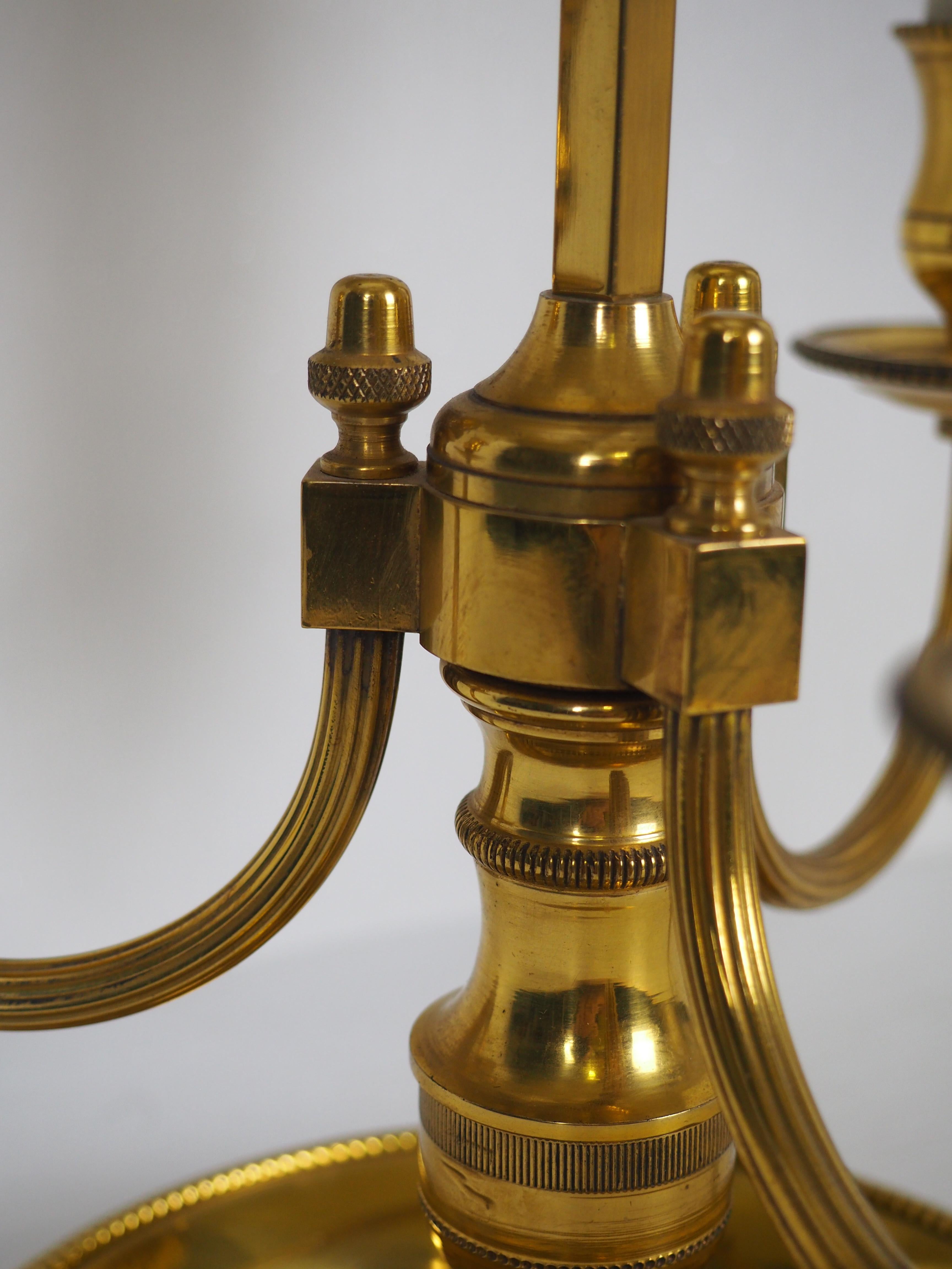 Milieu du XXe siècle Lampe de table bouillotte française du milieu du 20e siècle, vers les années 1950