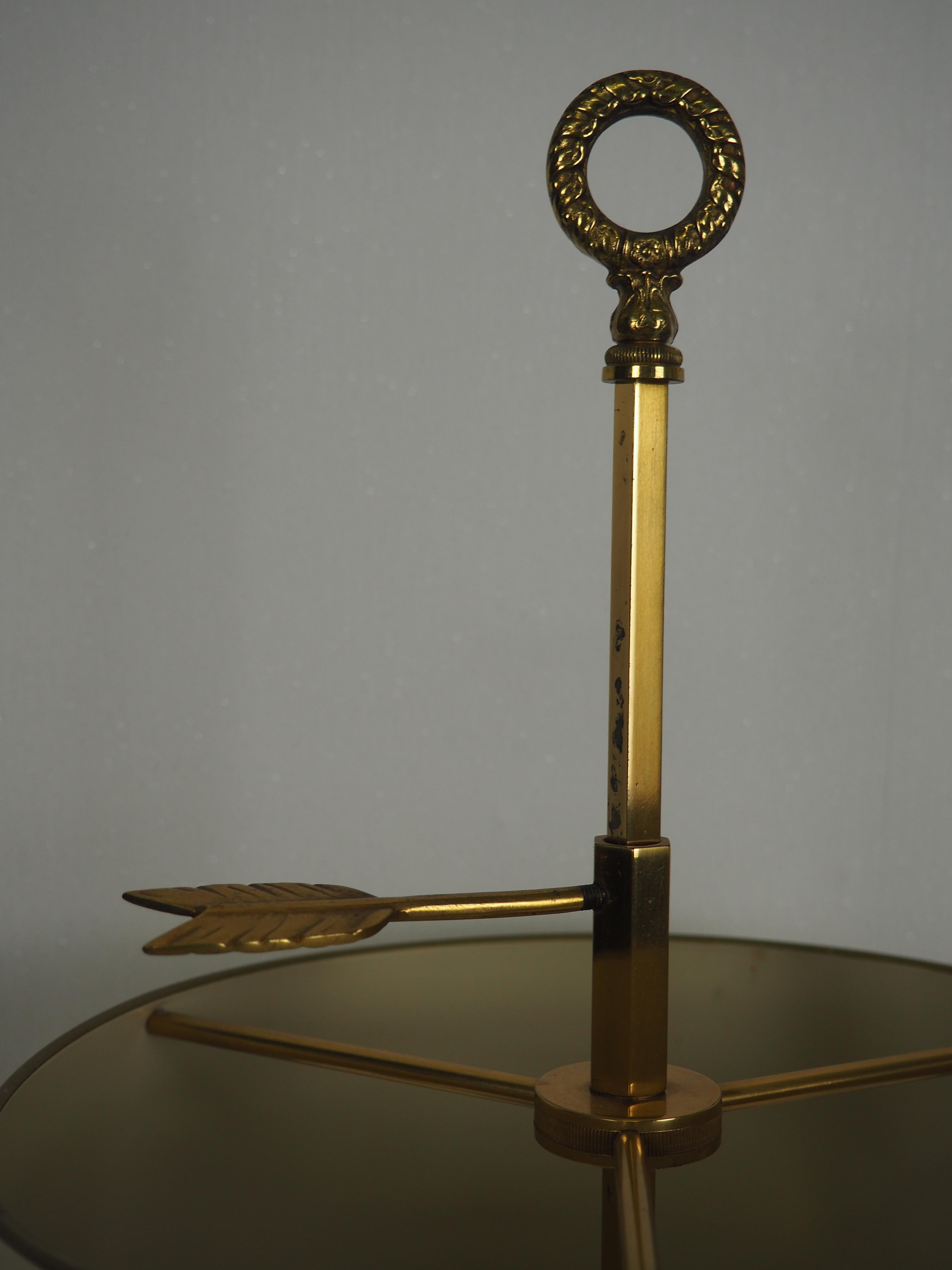 Lampe de table bouillotte française du milieu du 20e siècle, vers les années 1950 1