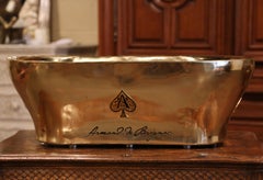 Mid-20th Century French Brass Champagne Cooler Tub from Armand de Brignac