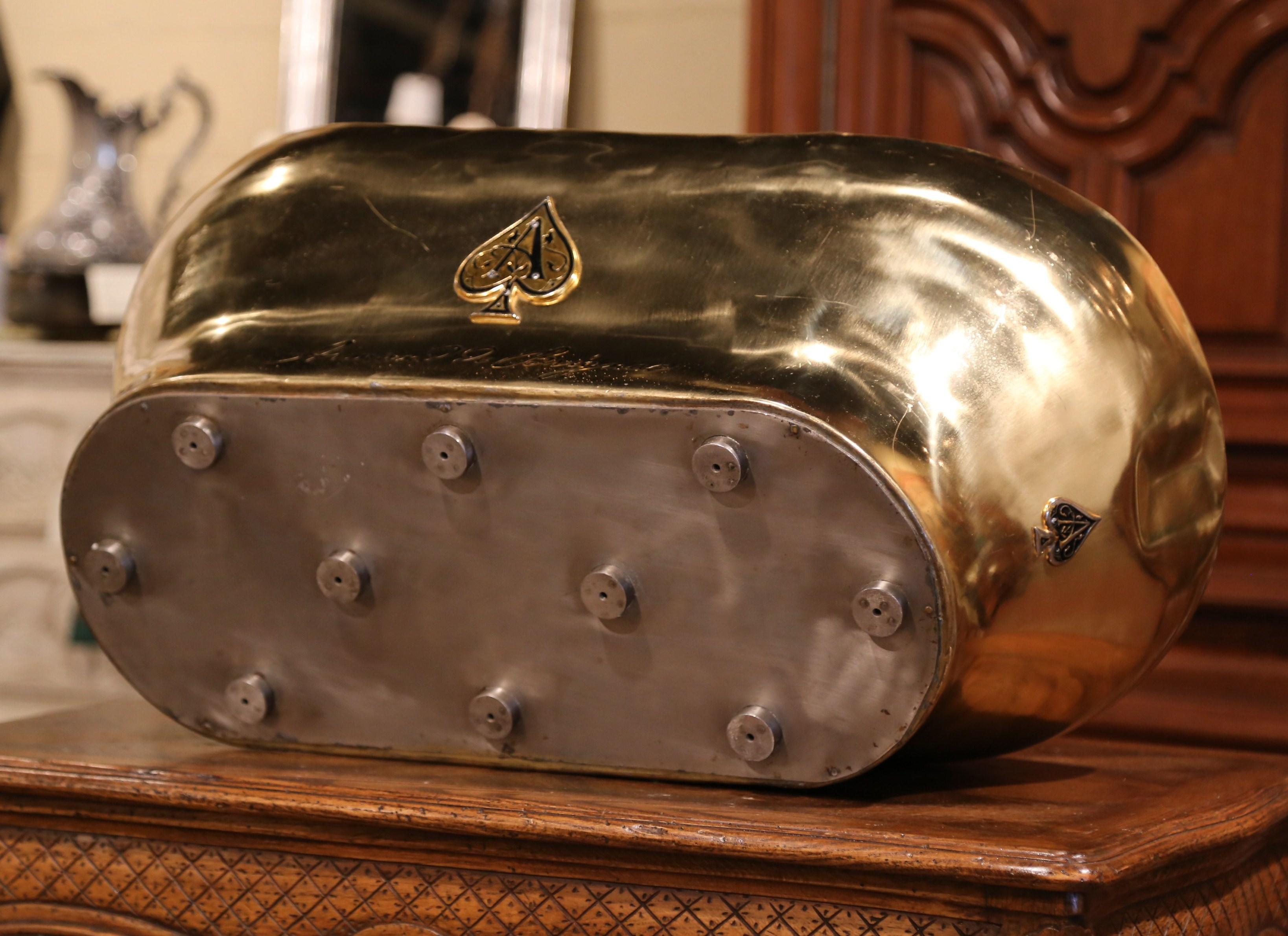 Mid-20th Century French Brass Champagne Cooler Tub from Armand de Brignac 2