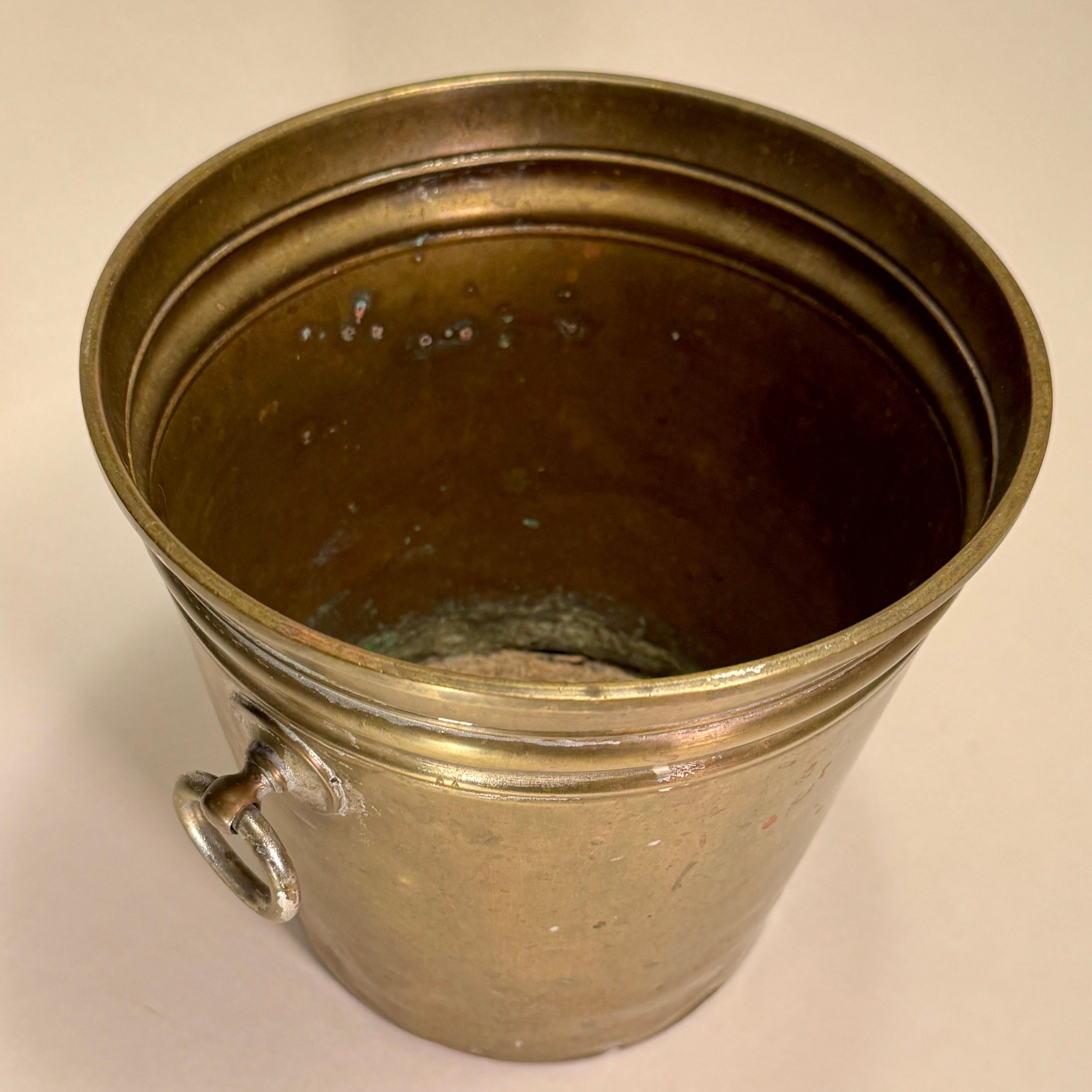 Mid 20th Century French Brass Ice and Champagne Bucket  For Sale 6
