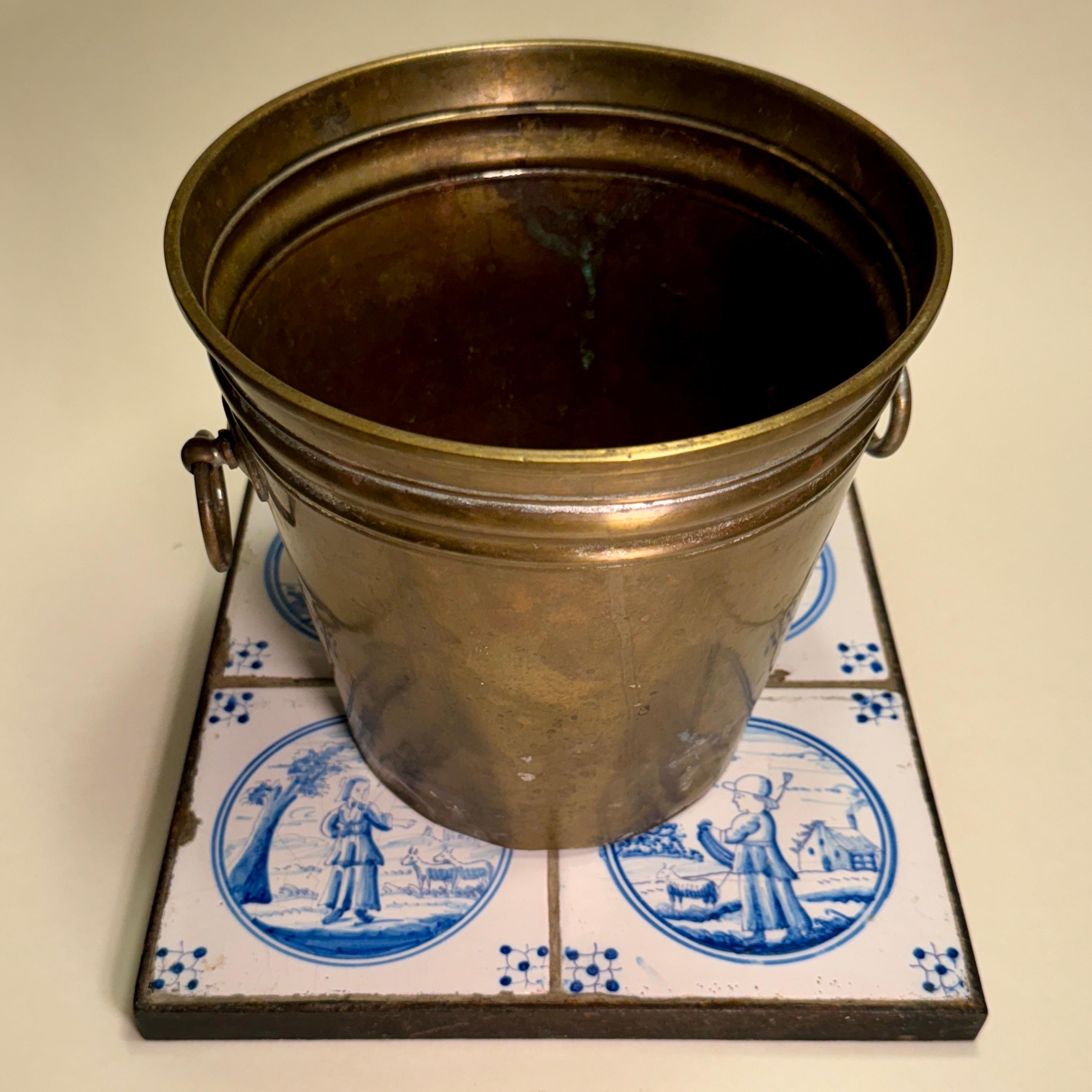 Mid 20th Century French Brass Ice and Champagne Bucket  For Sale 9