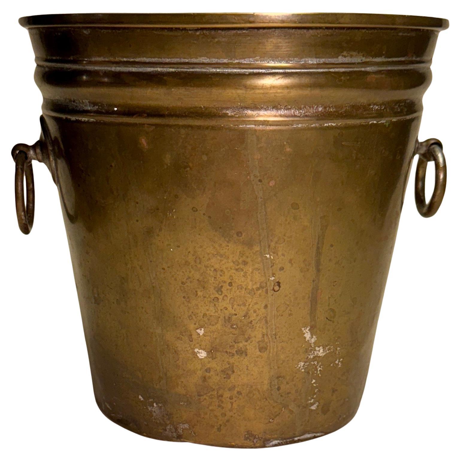 Mid 20th Century French Brass Ice and Champagne Bucket  For Sale 2