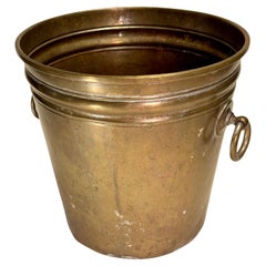 Cubitera y Champán de latón francés de mediados del siglo XX