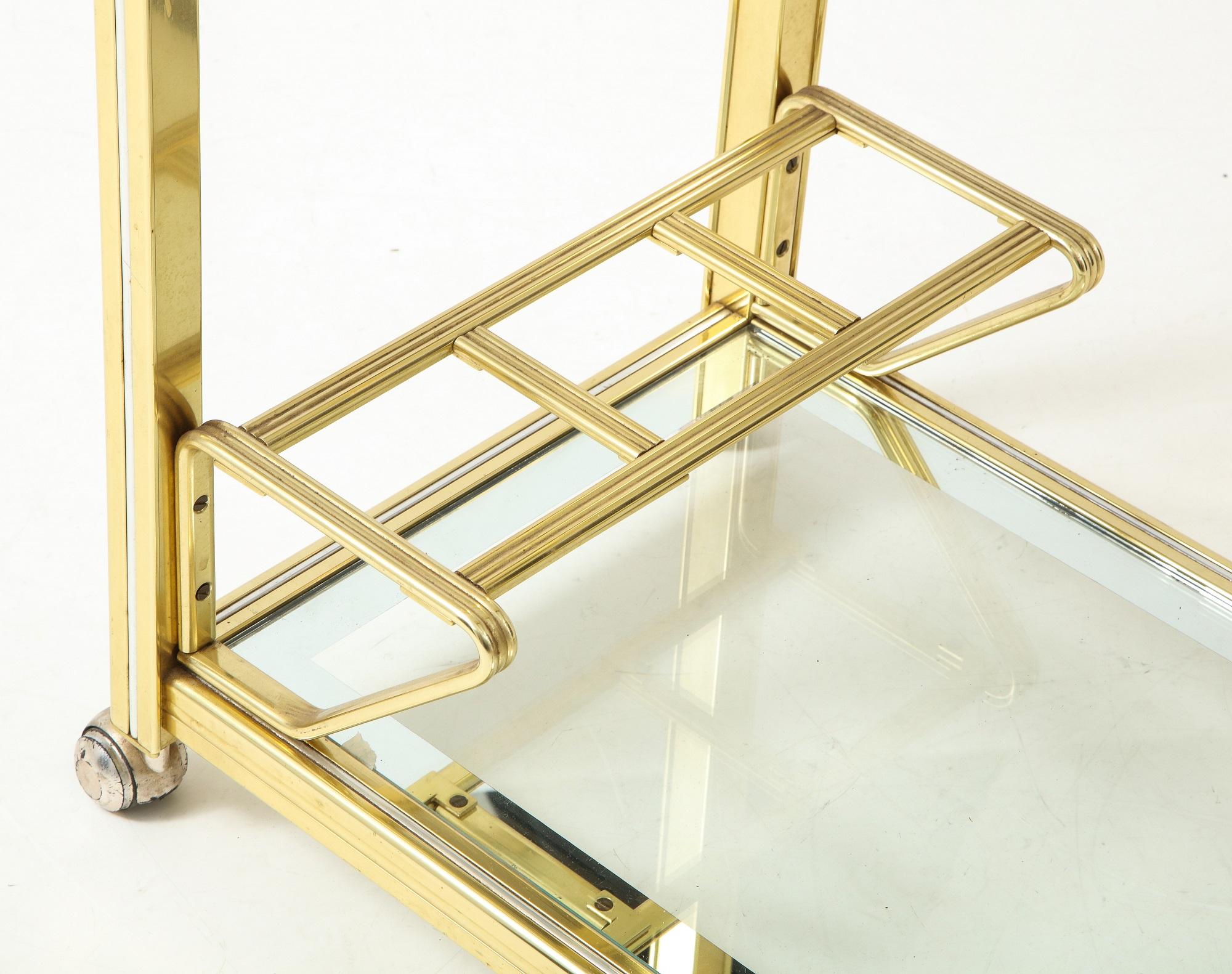 Mid 20th Century French Brass Trolley For Sale 6