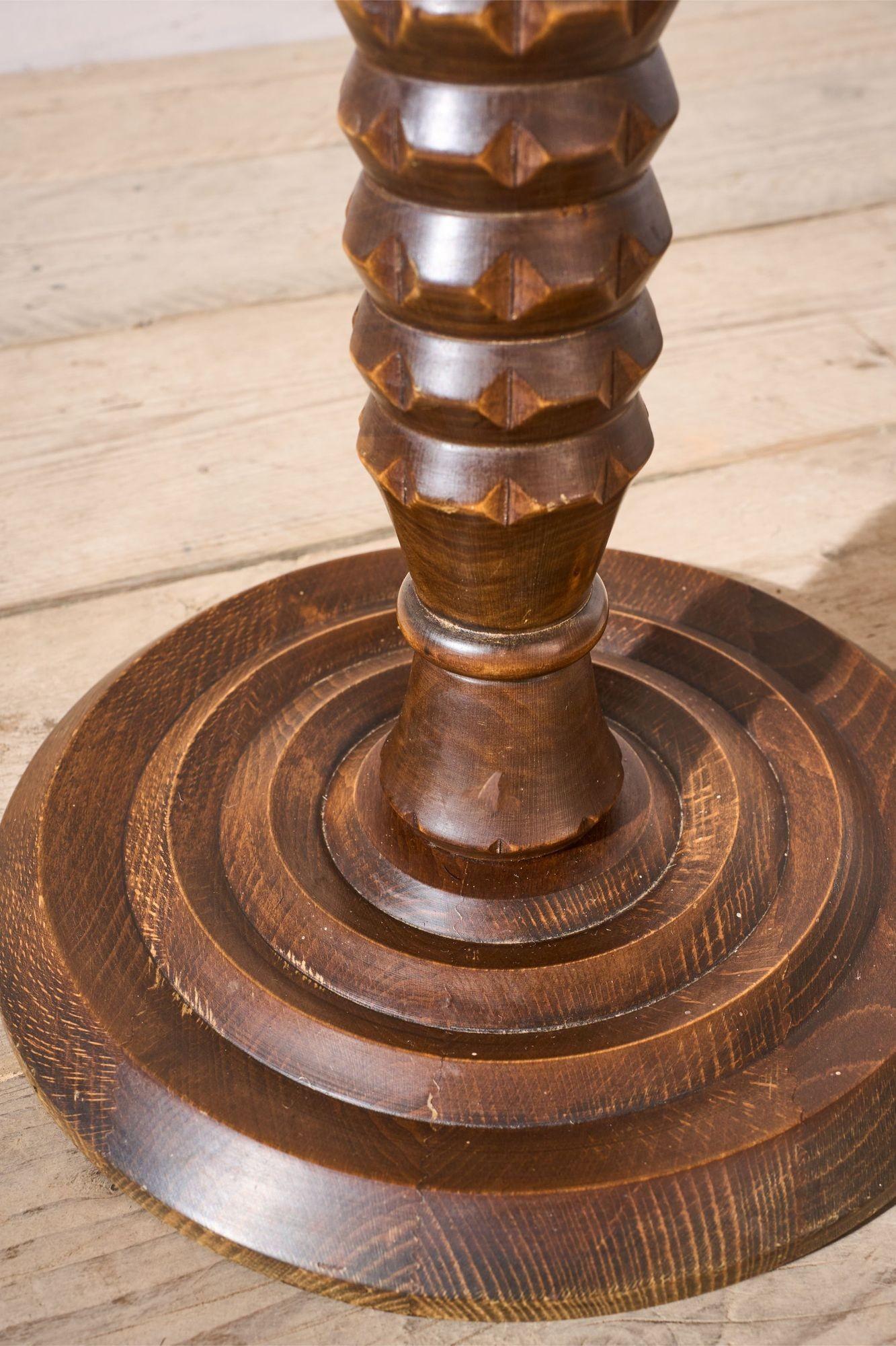 20th Century Mid 20th century French Brutalist side table