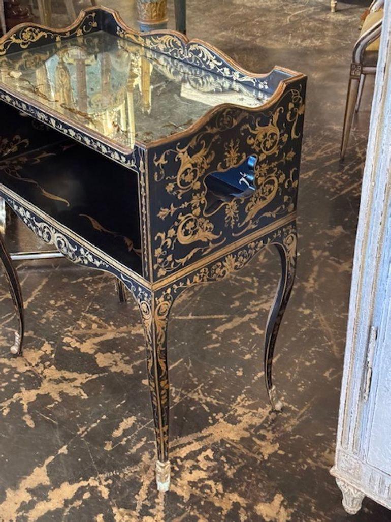 Mesa de tocador estilo Jansen de la Chinoiserie francesa de mediados del siglo XX Francés en venta