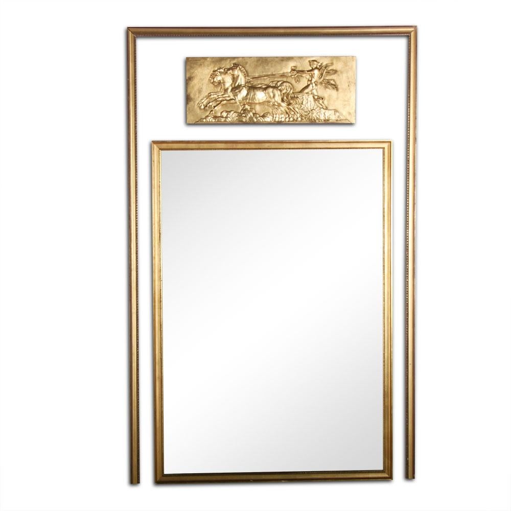 Mid-20th Century French Classical Revival Trumeau Mirror
