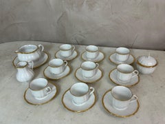 Mid 20th century French Coffee Porcelain set, 1950s