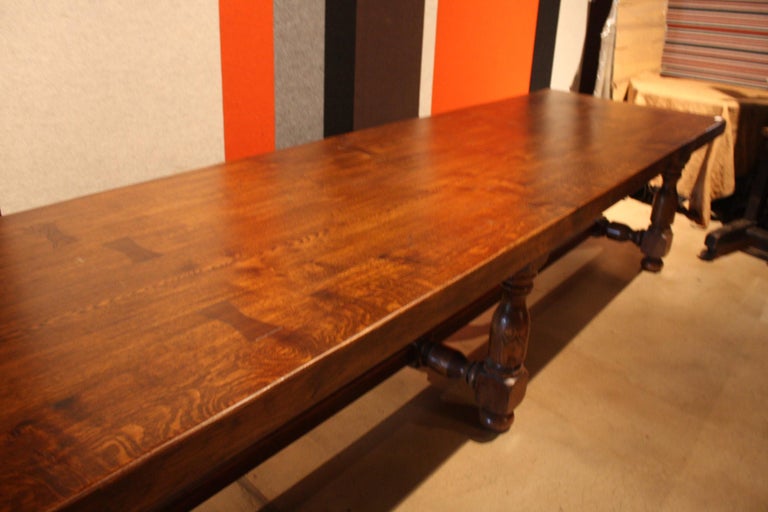 Mid-20th Century French Dining Room Table In Good Condition For Sale In Atlanta, GA