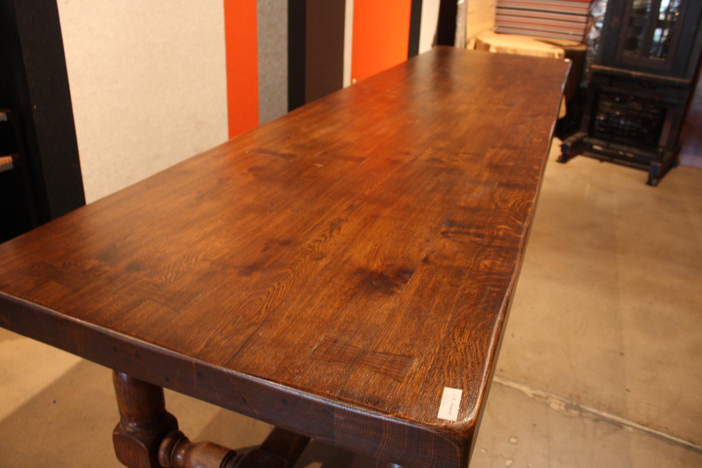 Oak Mid-20th Century French Dining Room Table