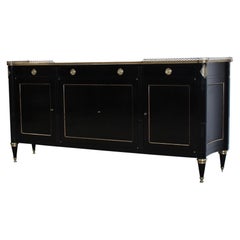 Mid-20th Century French Ebonized Enfilade or Buffet