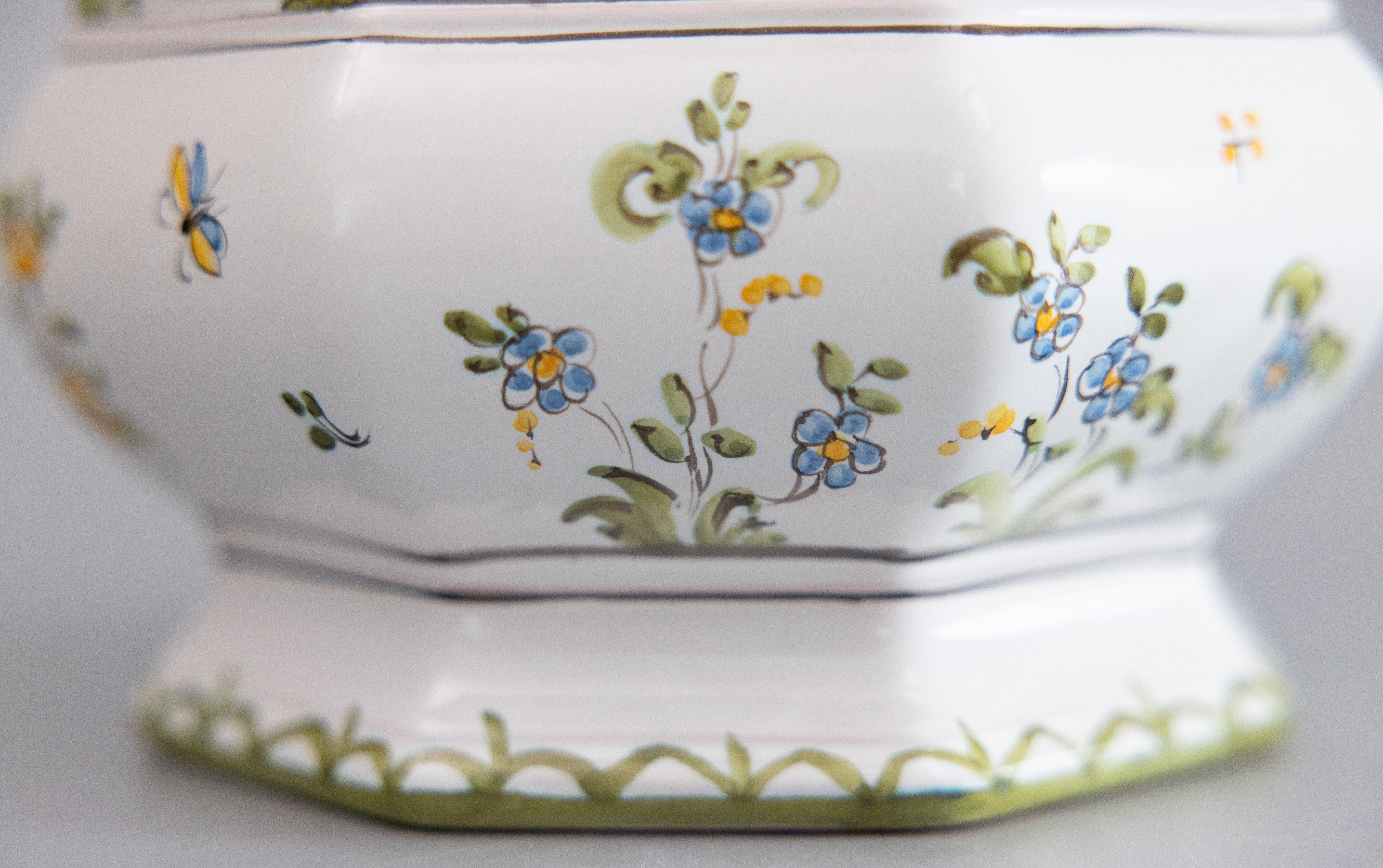 Mid 20th Century French Faience Lallier à Moustiers Cachepot Planter 3