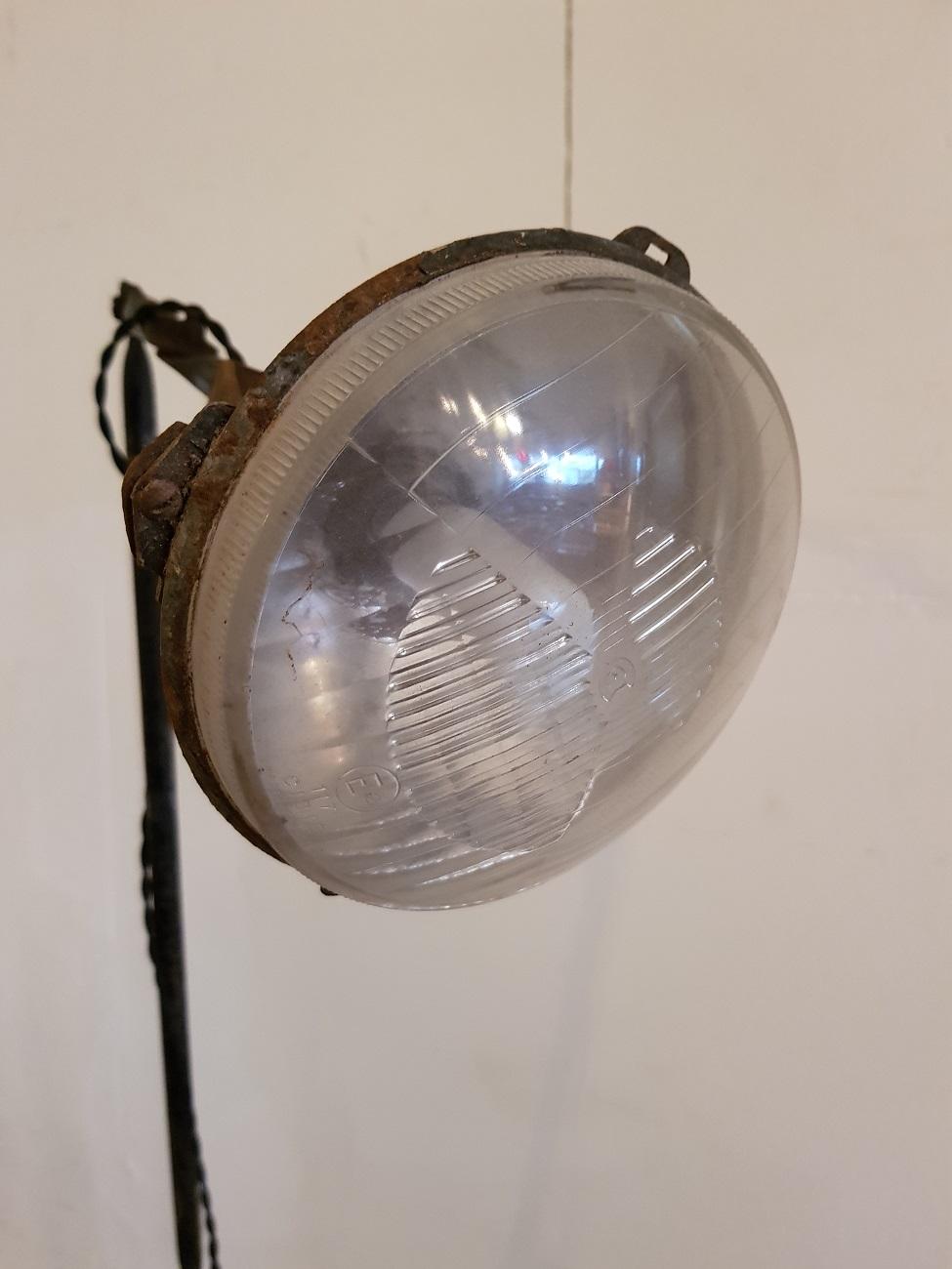 Mid 20th Century French Garage Floor Lamp