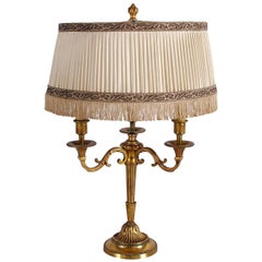 Mid-20th Century French Gilt Brass Bouillotte Table Lamp
