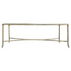 Mid-20th Century French Gilt Bronze Coffee Table