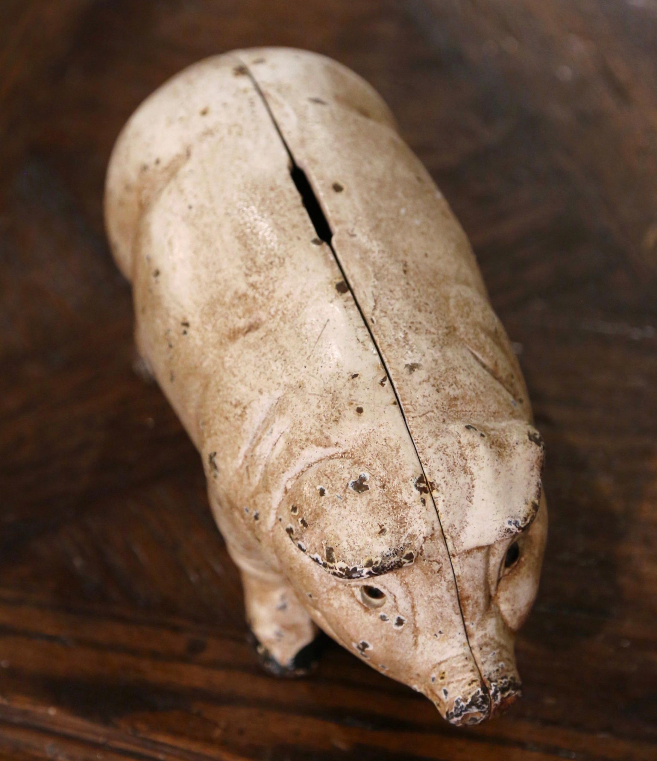 cast iron pig bank