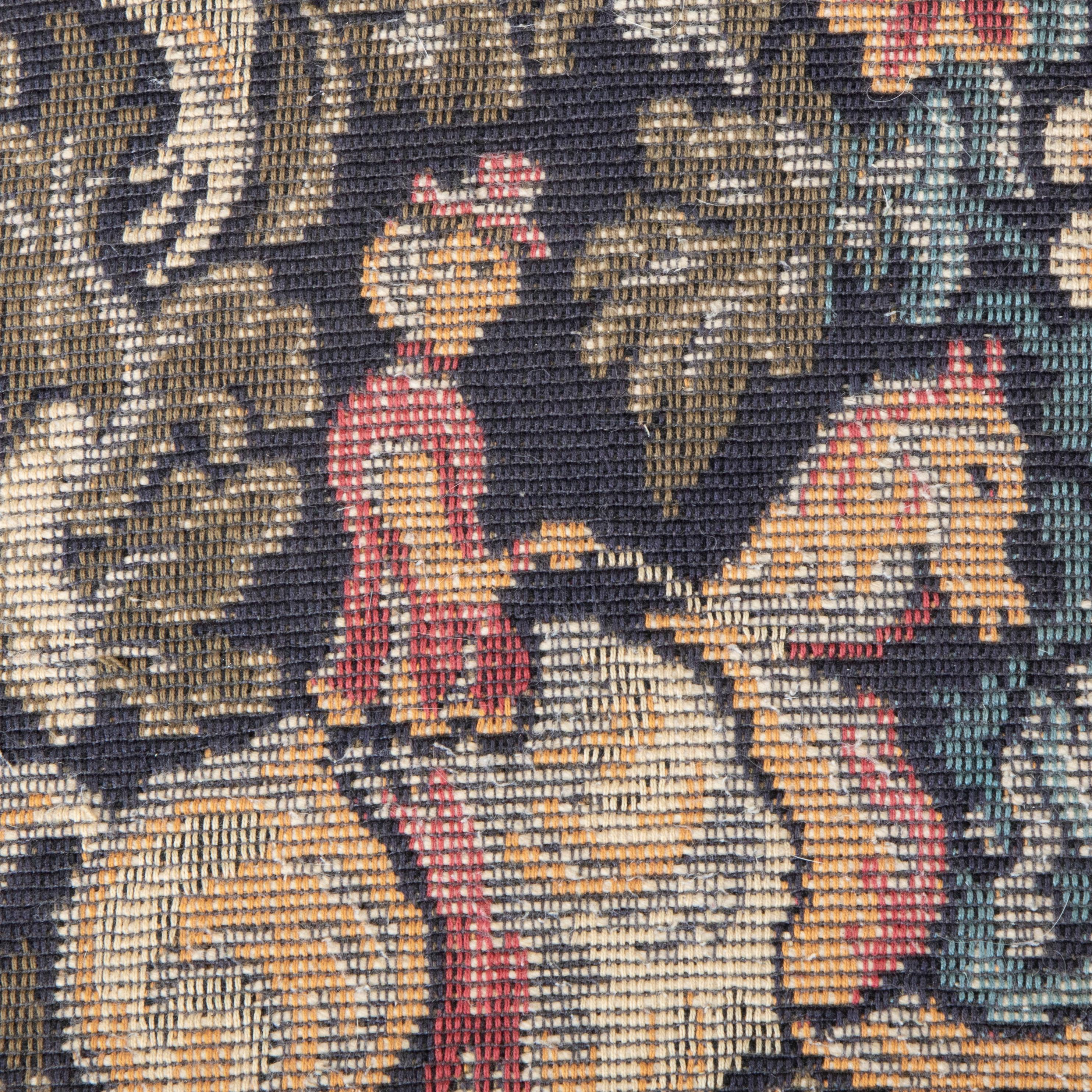 Mid-20th Century French Hand Pegged Oak Mutton Leg Chairs, Tapestry Upholstery 16
