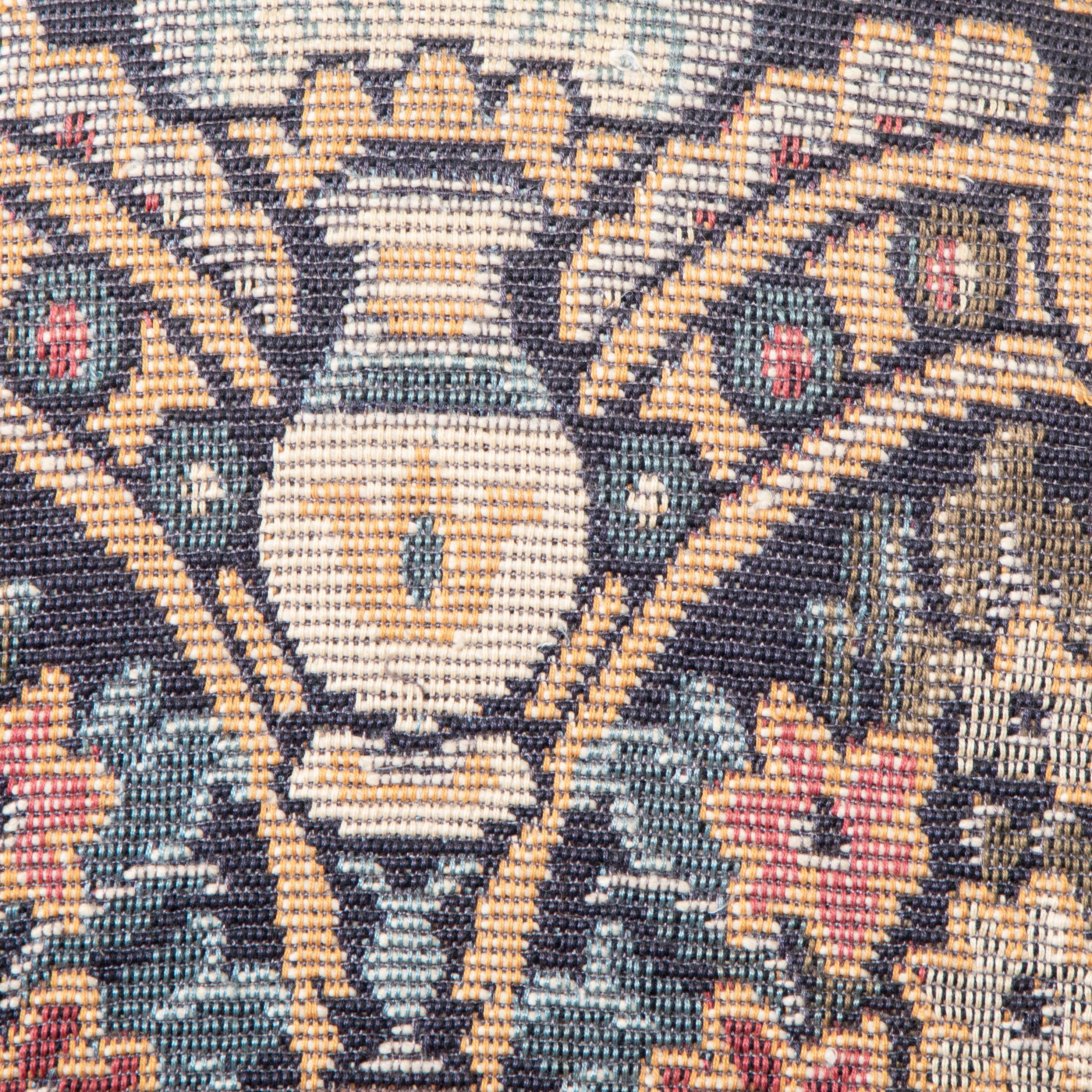 Mid-20th Century French Hand Pegged Oak Mutton Leg Chairs, Tapestry Upholstery 6