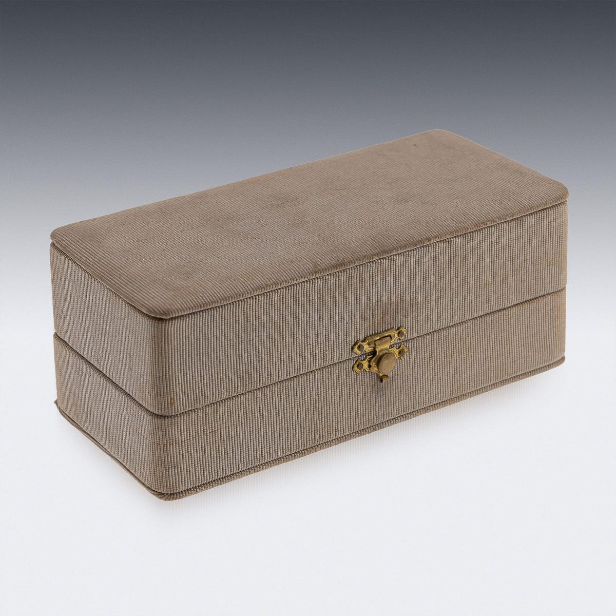 Mid 20th Century French Hermes Solid Silver Gilt Napkin Ring Set c.1960 For Sale 3