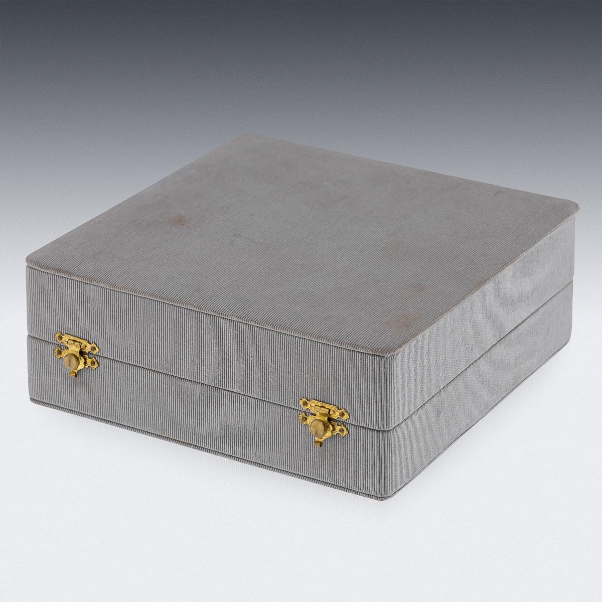 Mid 20th Century French Hermes Solid Silver Gilt Smoker's Requisites c.1940 For Sale 2