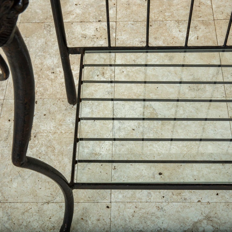 Mid-20th Century French Iron Butcher's Rack with Ram's Heads For Sale ...