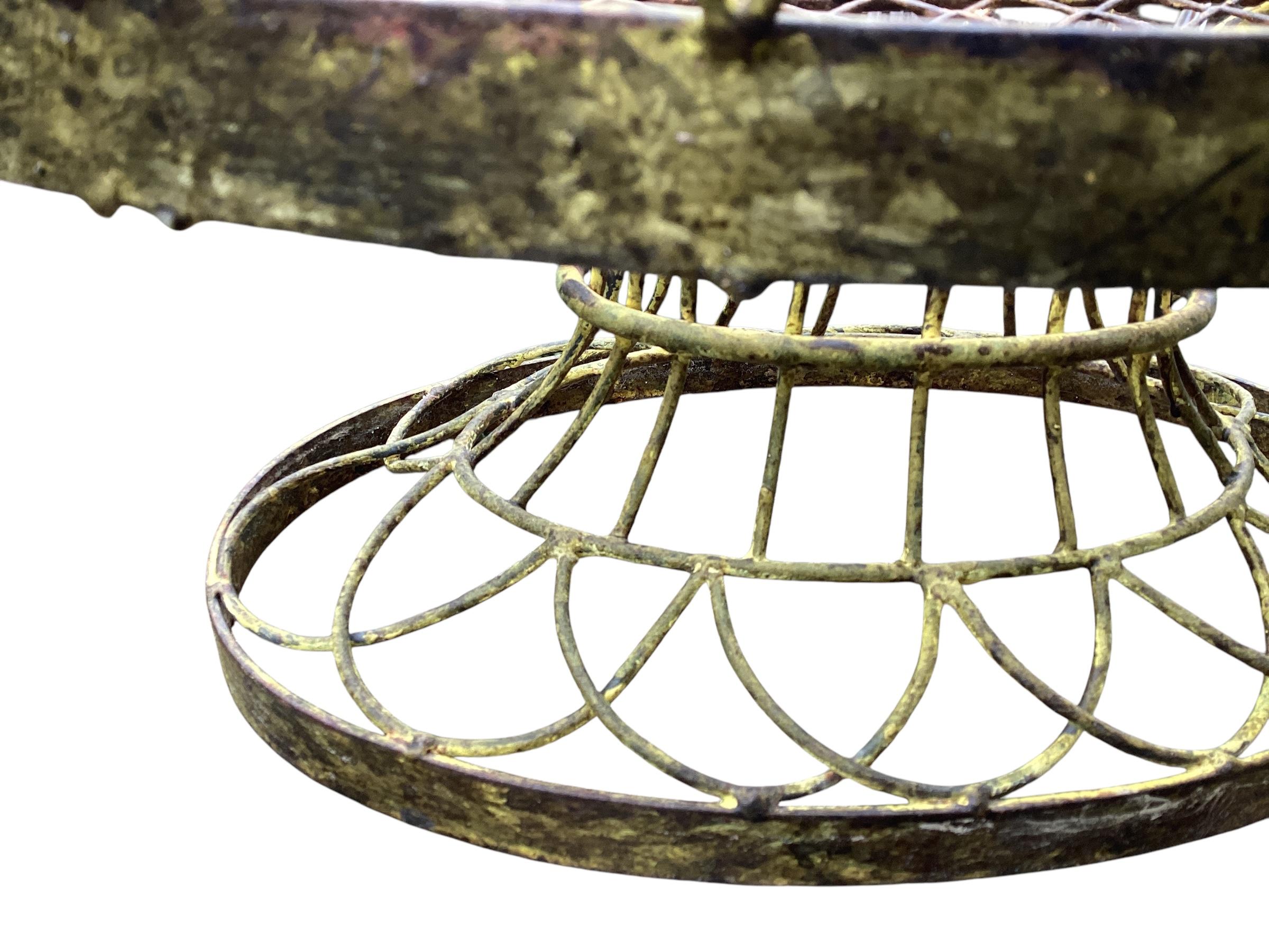 Mid 20th Century French Iron Wire Plant Flowerpot Holder Jardiniere 2