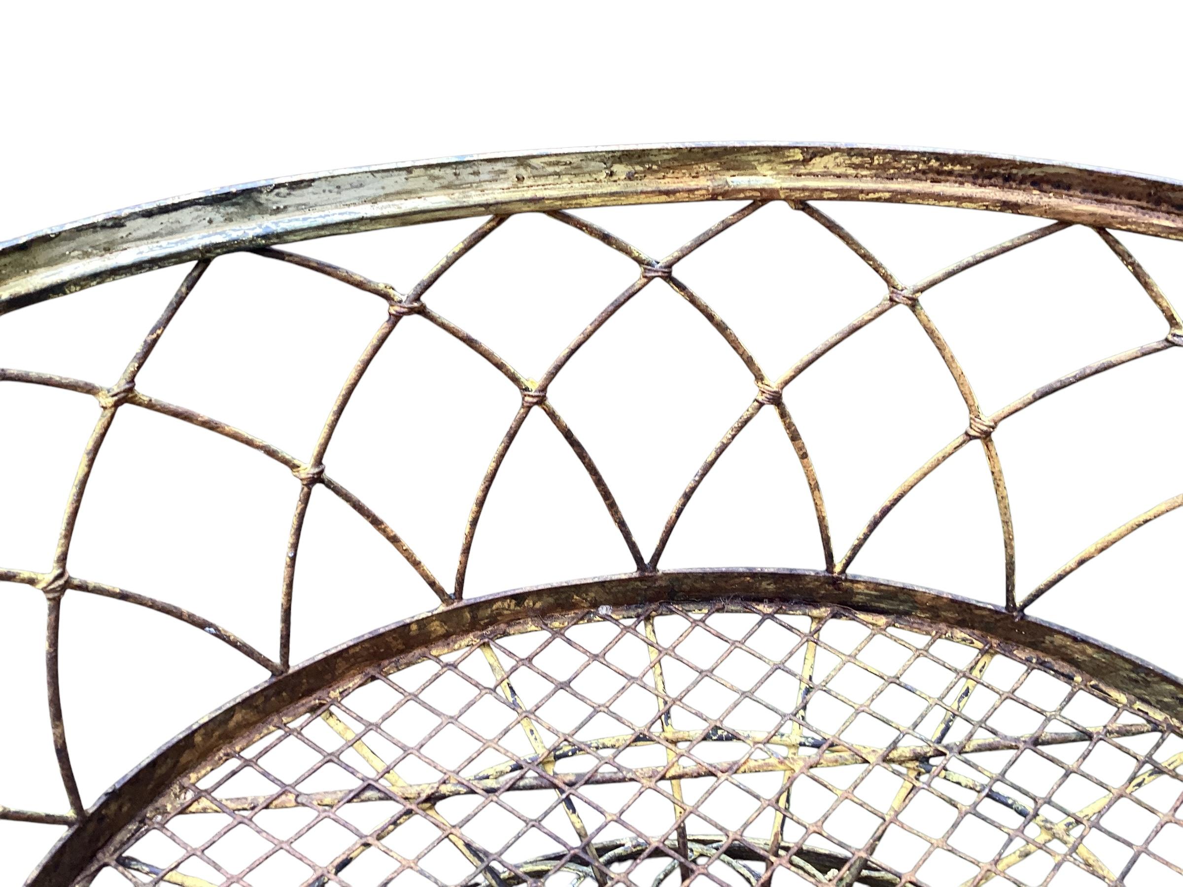 Mid 20th Century French Iron Wire Plant Flowerpot Holder Jardiniere 3