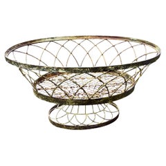 Mid 20th Century French Iron Wire Plant Flowerpot Holder Jardiniere